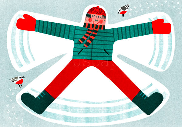 Schneeengel - Postkarte - Art.Nr.PKWI205