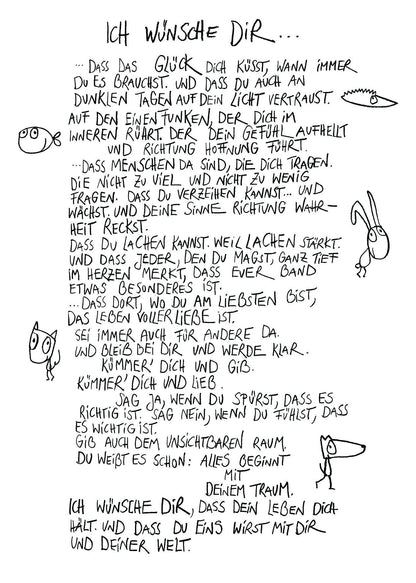Ich wünsche dir - Postkarte von eDITION GUTE GEISTER