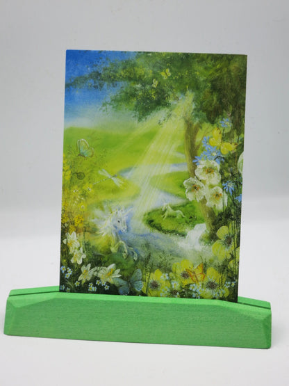 Kartenständer - Bunt - Waldorf - Jahreszeitentisch - Postkartenständer - Art. PKH5