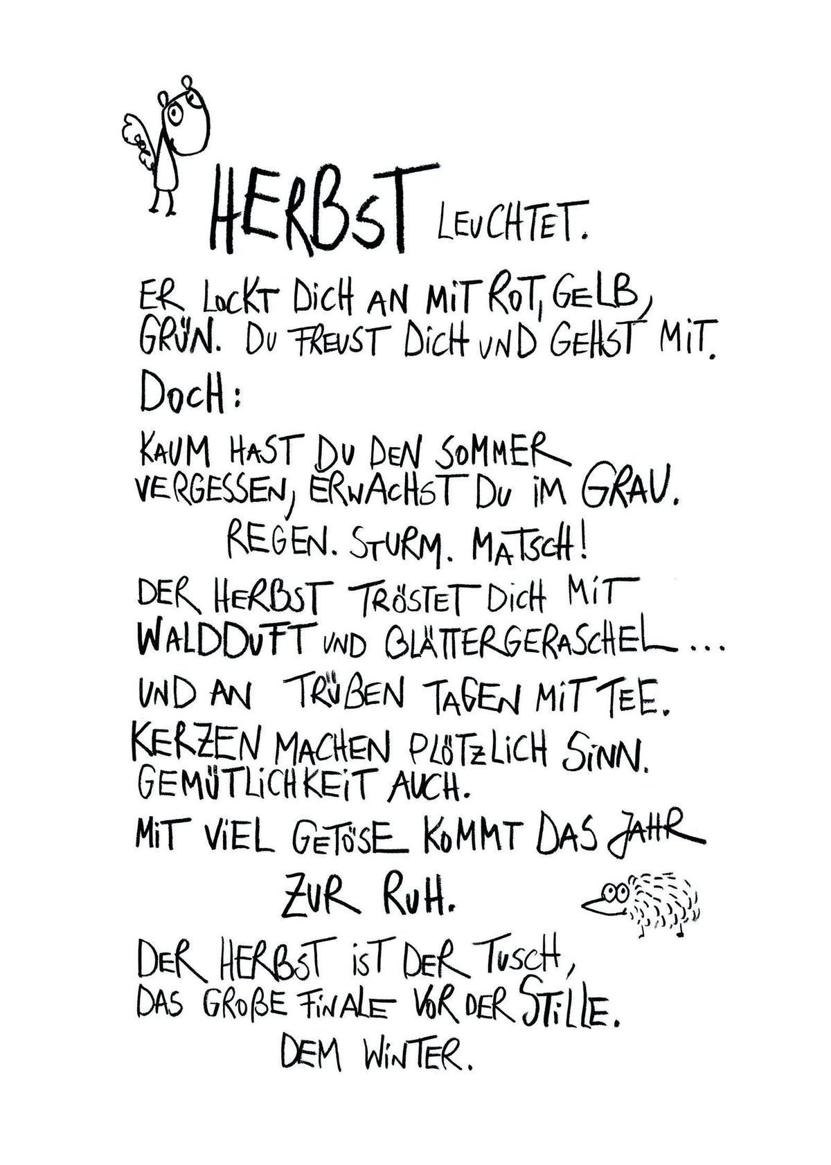 Herbst Leuchtet - Postkarte von eDITION GUTE GEISTER
