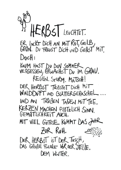 Herbst Leuchtet - Postkarte von eDITION GUTE GEISTER