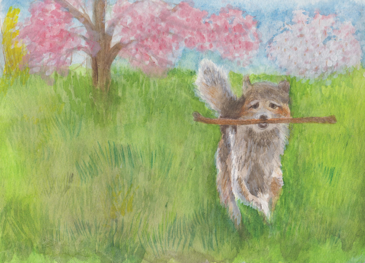 Hund auf der Wiese - Postkarte Art.Nr.PKSO251