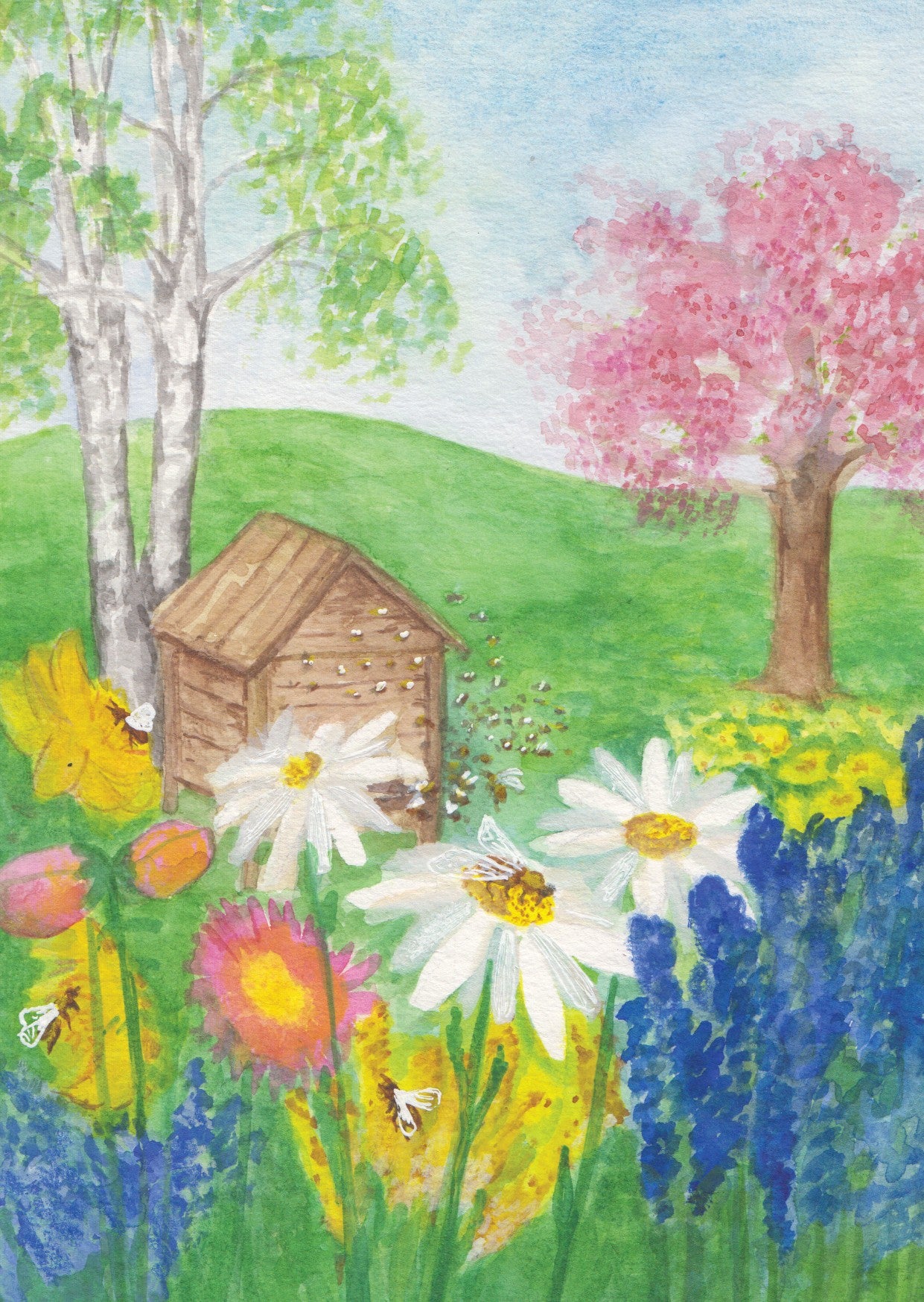 Bienenstock - Postkarte Art.Nr.PKSO254