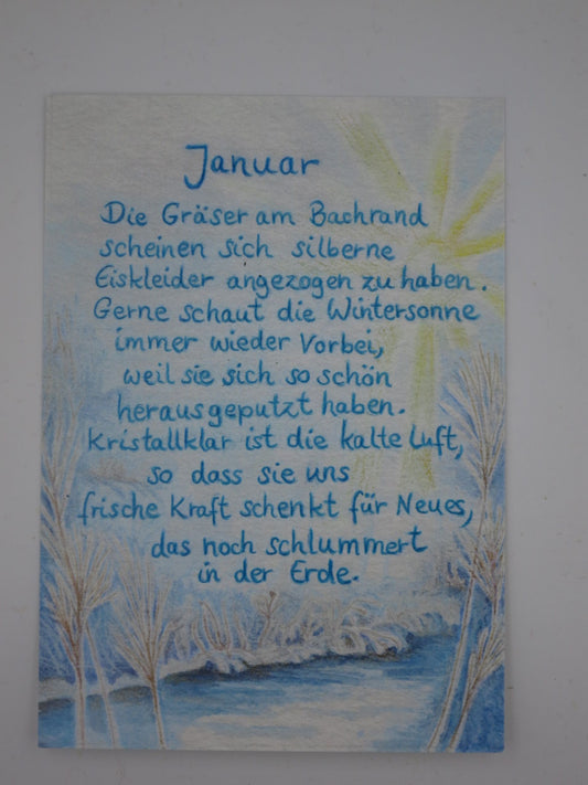 Januar - Monatspostkarte  Art.PKWI306