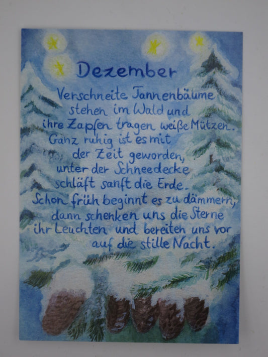 Dezember - Monatspostkarte  Art.PKWI305