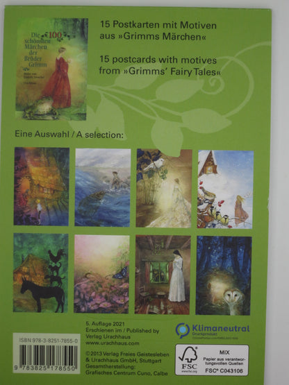 Postkartenbuch "Grimms Märchen"  15 Postkarten - Waldorf - PKS23