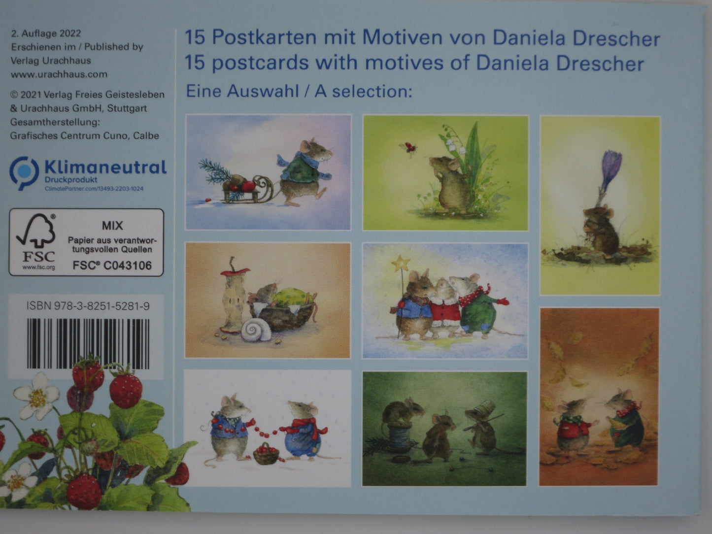 Postkartenbuch »Mäusepost«  15 Postkarten - Waldorf - PKS22