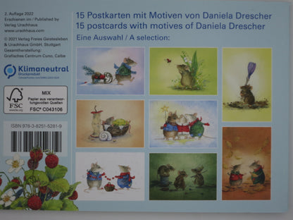 Postkartenbuch »Mäusepost«  15 Postkarten - Waldorf - PKS22