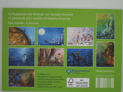 Postkartenbuch "Die wunderbare Welt der Daniela Drescher" 15 Postkarten - Waldorf - PKS14