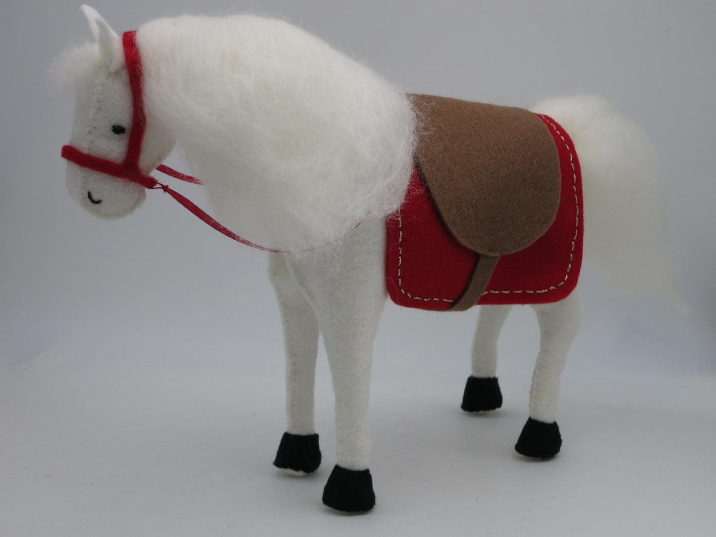Sankt Martin mit Pferd - handgefertigtes Bumenkind - Art. HE66