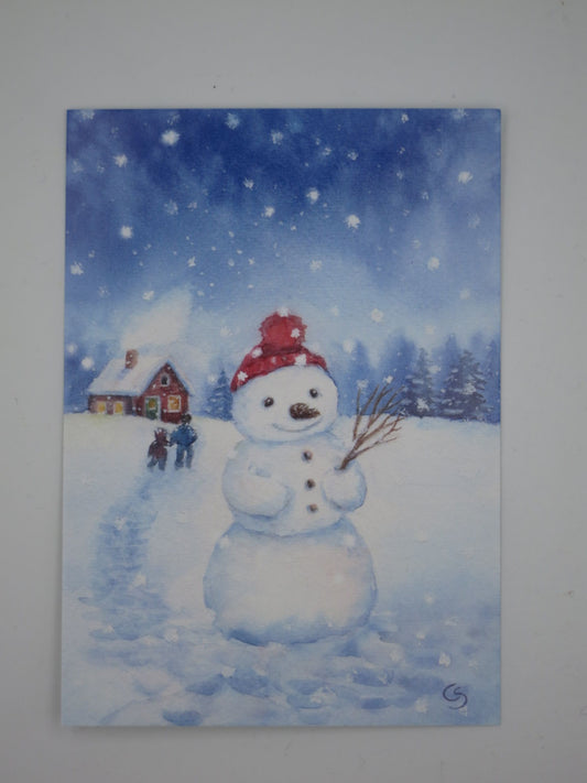 Schneemann - Postkarte  Art.PKWI258