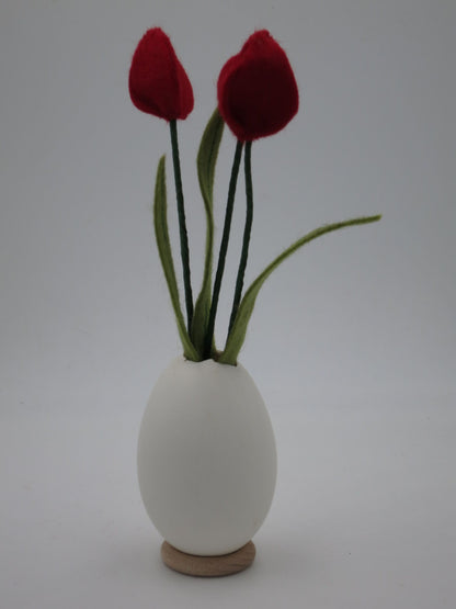Tulpen im Gänseei -  Filzblumen für den Jahreszeitentisch -  Art. FR78