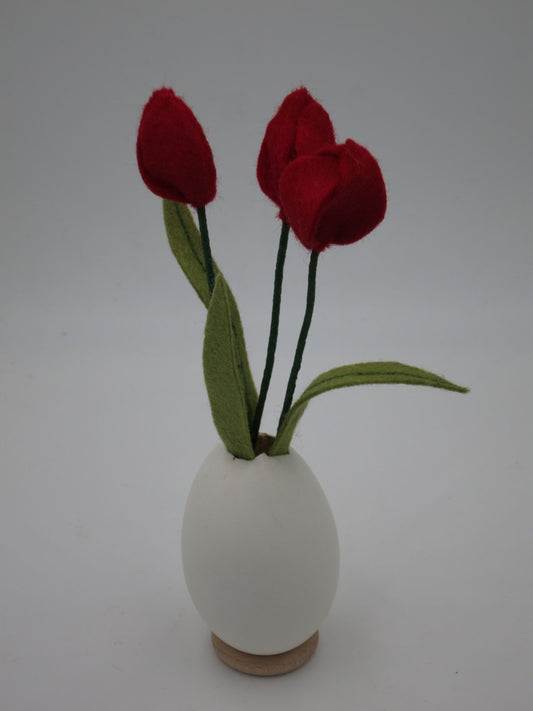 Tulpen im Gänseei -  Filzblumen für den Jahreszeitentisch -  Art. FR101