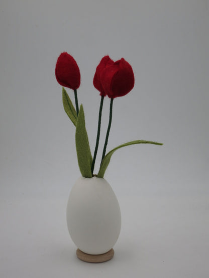 Tulpen im Gänseei -  Filzblumen für den Jahreszeitentisch -  Art. FR78