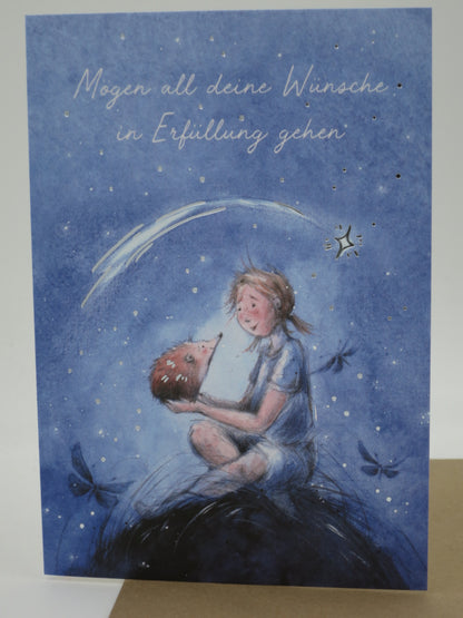 Mögen all deine Wünsche in Erfüllung gehen - Doppelkarte mit Umschlag - Art.Nr.PKGR146