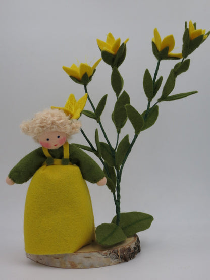 Johanniskraut Mädchen - Blumenkind für den Jahreszeitentisch - Art. SO111