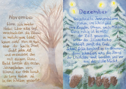 Monatskarten Set BilderSchublade - 12 Postkarten Art.PKS31