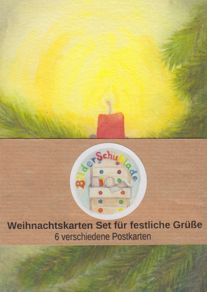 Weihnachten Postkarten Set BilderSchublade - 6 Postkarten Art.PKS33