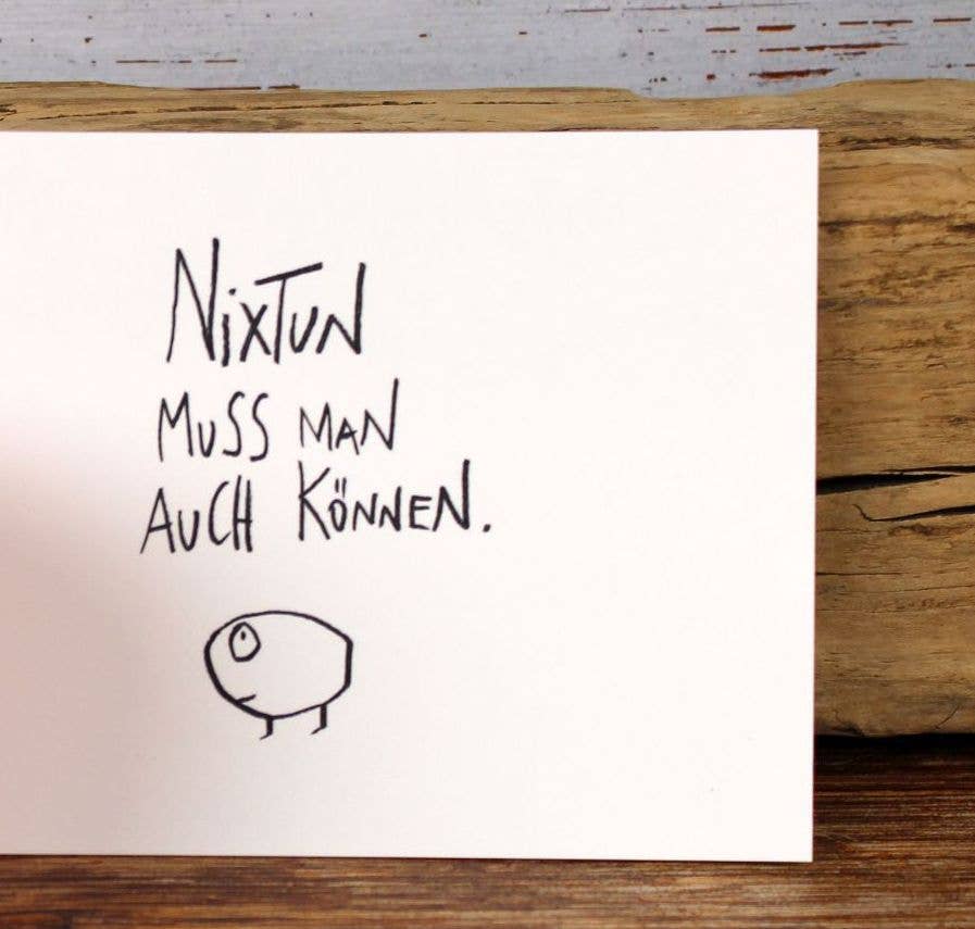Nix Tun - Postkarte von eDITION GUTE GEISTER