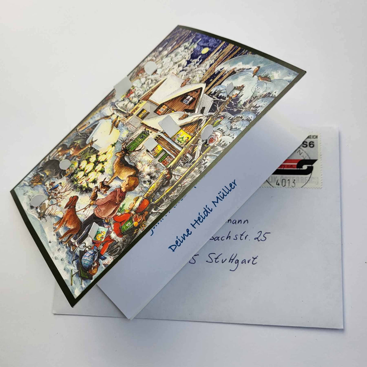 Adventskalender Winter bei den Tieren, Detailansicht-AK65