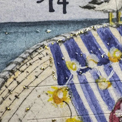 Detailaufnahme Adventskalenderkarte Advent an der Küste AK47