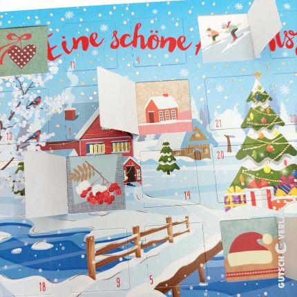 Detailansicht Adventskalenderkarte der Türchen