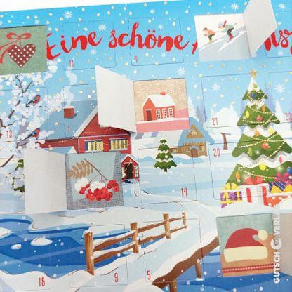 Detailansicht Adventskalenderkarte der Türchen