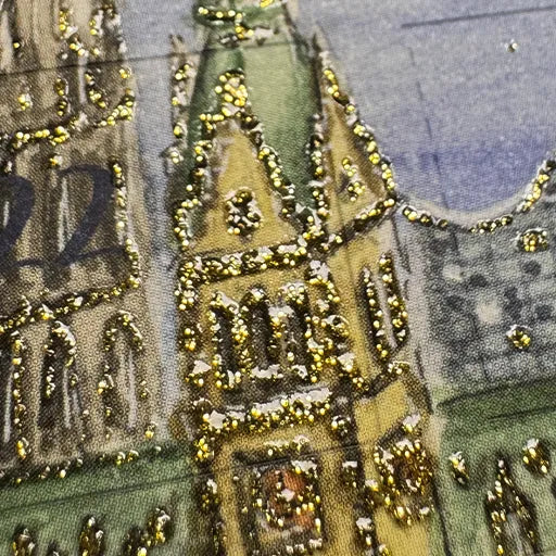 Detailaufnahme Adventskalenderkarte Hamburger Rathaus AK46