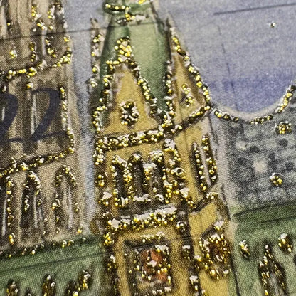 Detailaufnahme Adventskalenderkarte Hamburger Rathaus AK46
