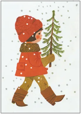 Mädchen mit Baum - Postkarte  - Waldorf Art.Nr.PKWI297