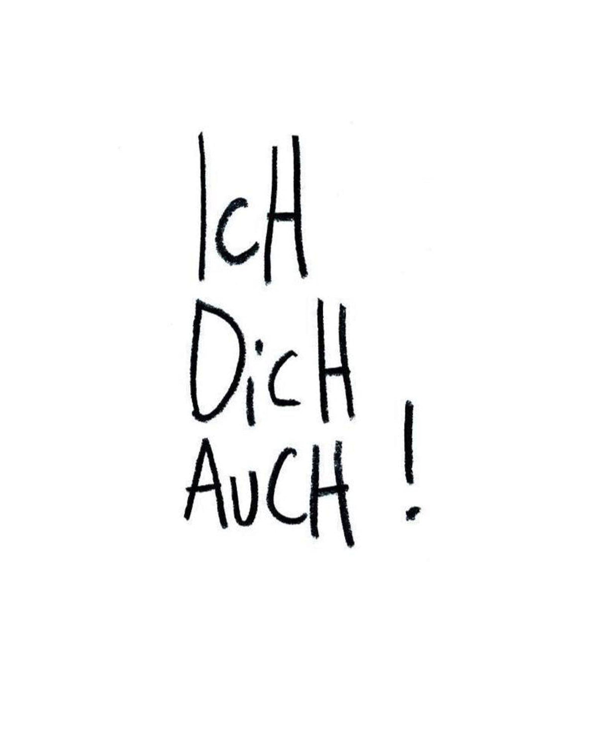 Ich Dich Auch - Postkarte von eDITION GUTE GEISTER