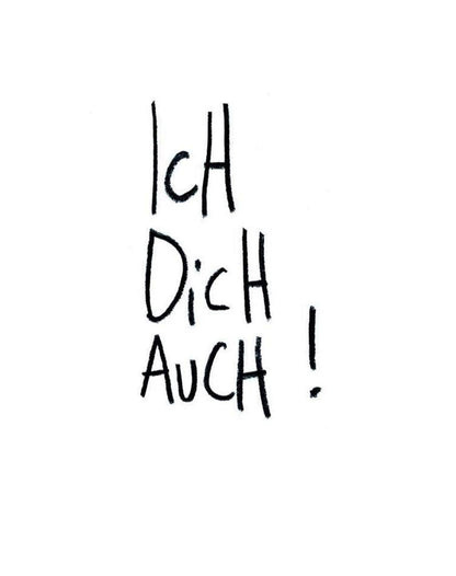 Ich Dich Auch - Postkarte von eDITION GUTE GEISTER