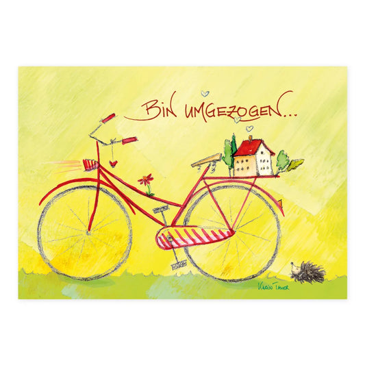 Bin umgezogen - Postkarte  - Art.Nr. PKGR128