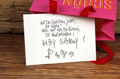 Auf Dein Leben! - Postkarte von eDITION GUTE GEISTER GK48