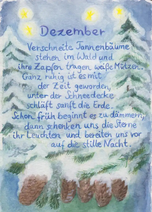 Dezember  - Monatspostkarte Art.PKWI302
