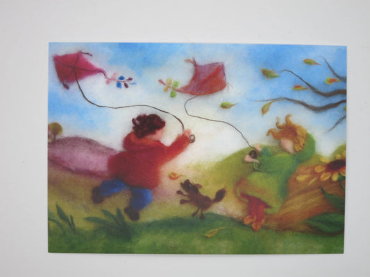 Es fliegen die Drachen - Postkarte - Art.Nr PKHE61
