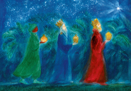 Drei Könige - Postkarte - Waldorf  Art.Nr.PKWI220