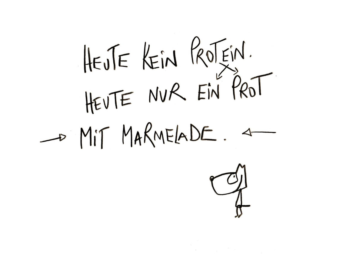Nur ein Prot - Postkarte von eDITION GUTE GEISTER
