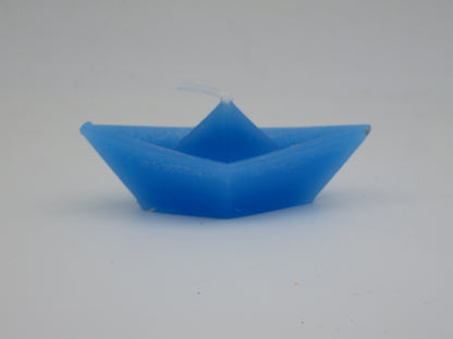 Einzelne Papierbootkerze KE1 für Sommertisch