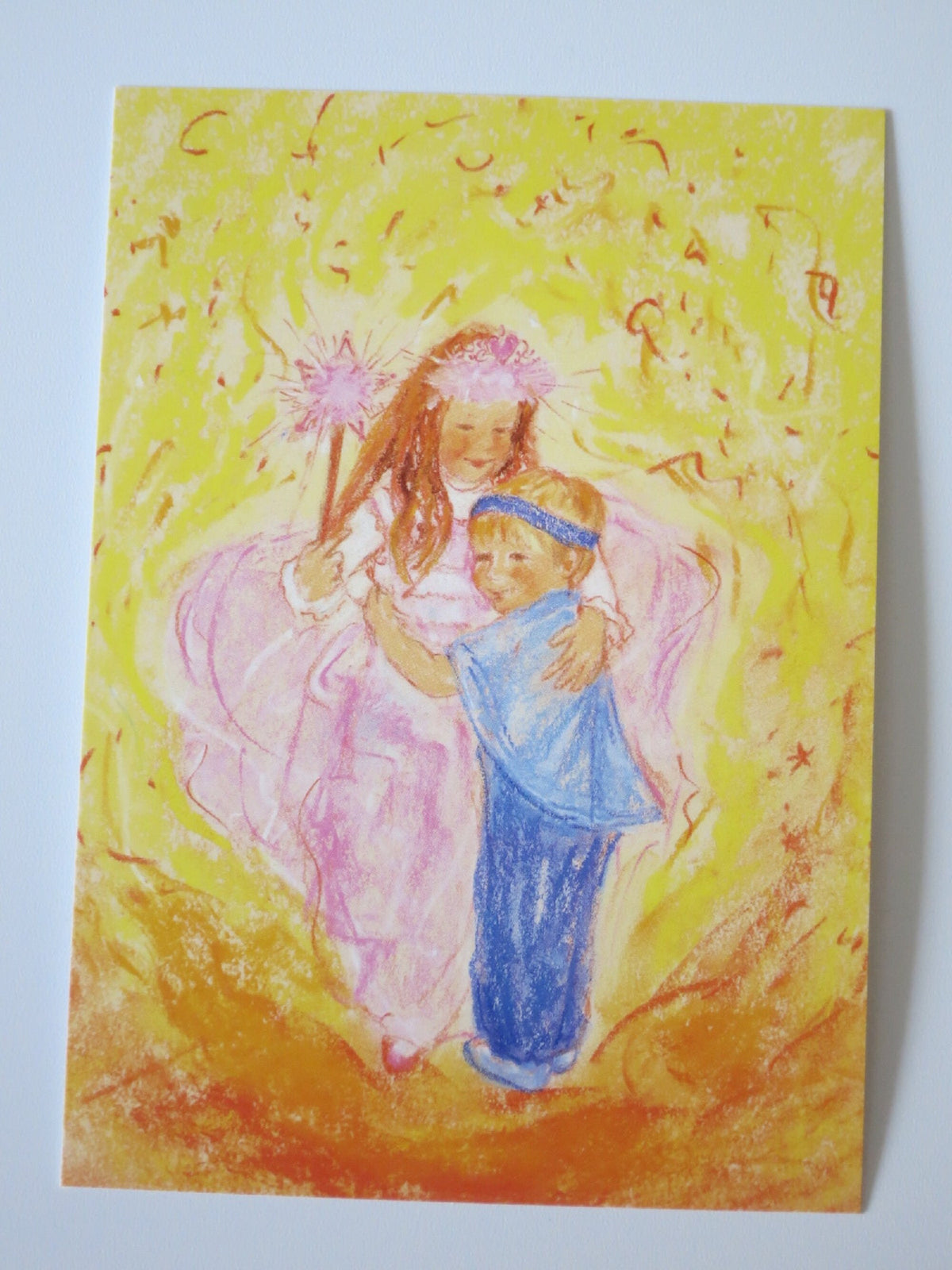 Detailansicht der Waldorf Postkarte Faschingspärchen von Marjan van Zeyl, Art. PKFR43