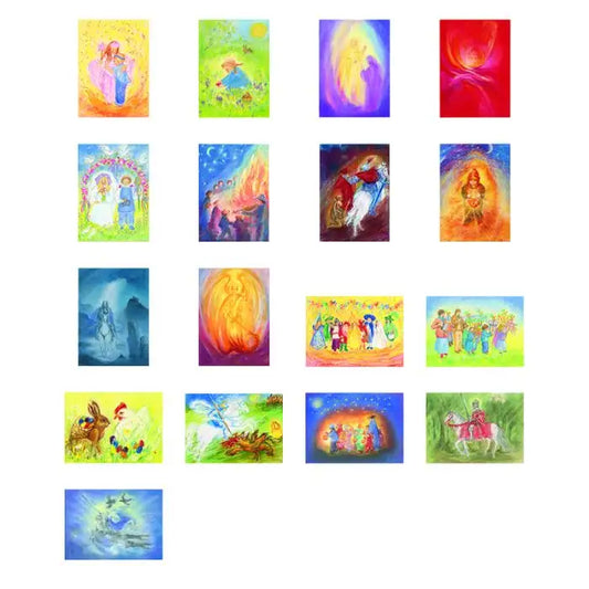 PostkartensetJahresfeste - 17 Postkarten Art.PKS29