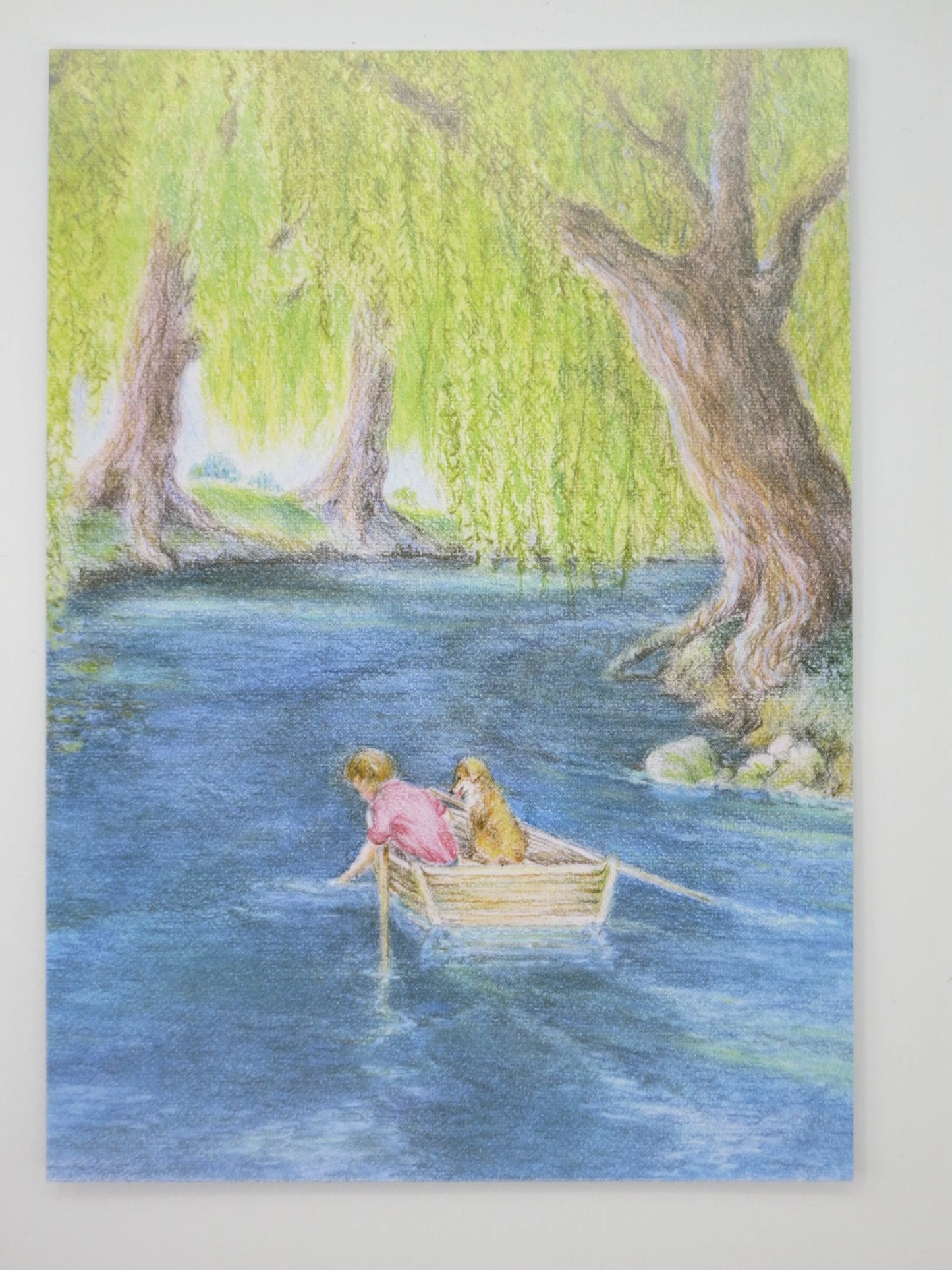 Mit dem Boot auf dem Fluß - Postkarte - Art.Nr.PKSO210