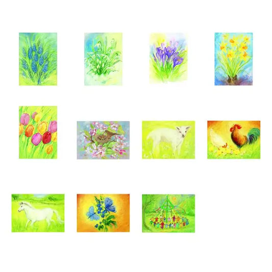 Postkartenset Frühling und Sommer - 11 Postkarten Art.PKS30