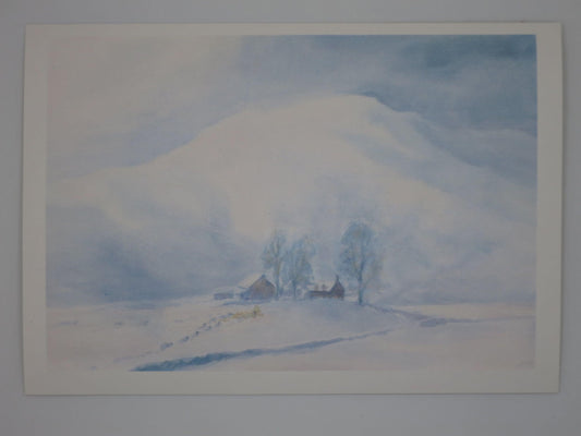 Füttern der Schafe- Postkarte - Waldorf Art.Nr PKWI242