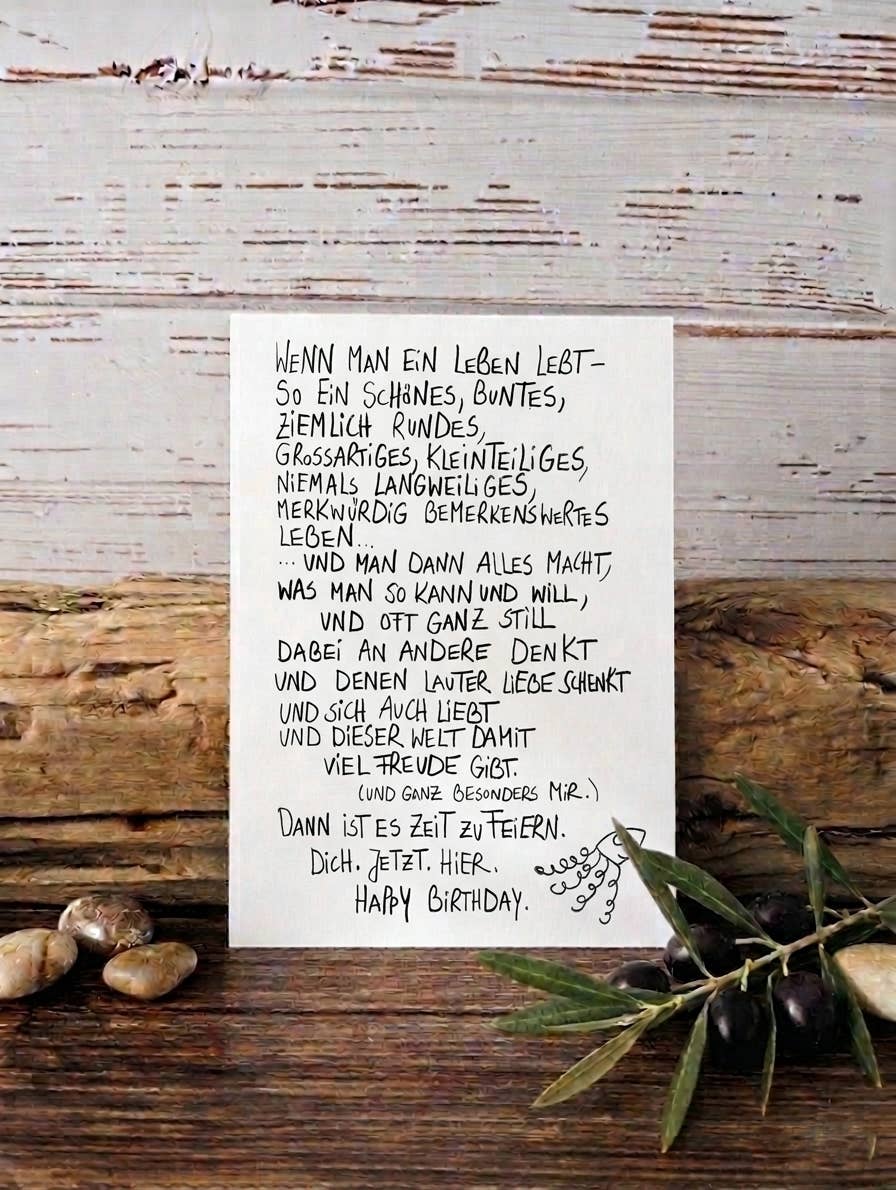 Geburtstagskarte Feierzeit mit Spruch von Edition Gute Geister