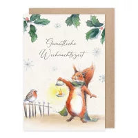 Gemütliche Weihnachtszeit - Weihnachskarte mit Umschlag  Art.Nr.PKWei116