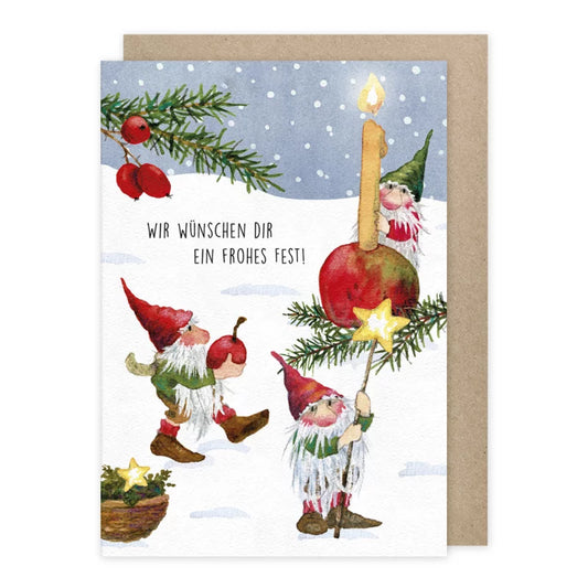 Wir wünschen dir ein frohes Fest - Weihnachskarte mit Umschlag  Art.Nr.PKWei16