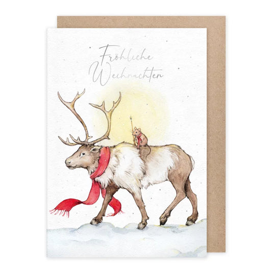 Fröhliche Weihnachten - Weihnachskarte mit Umschlag  Art.Nr.PKWei19