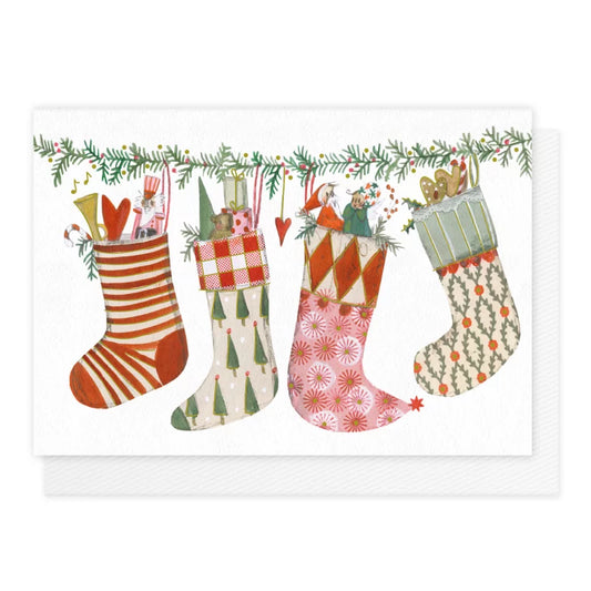 Weihnachtssocken - Weihnachskarte mit Umschlag  Art.Nr.PKWei27