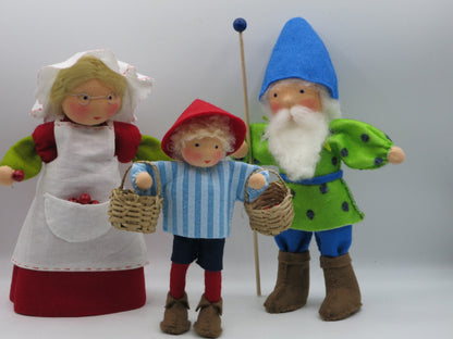 Hänschen im Blaubeerwald Figuren-Set für den Sommer-Jahreszeitentisch